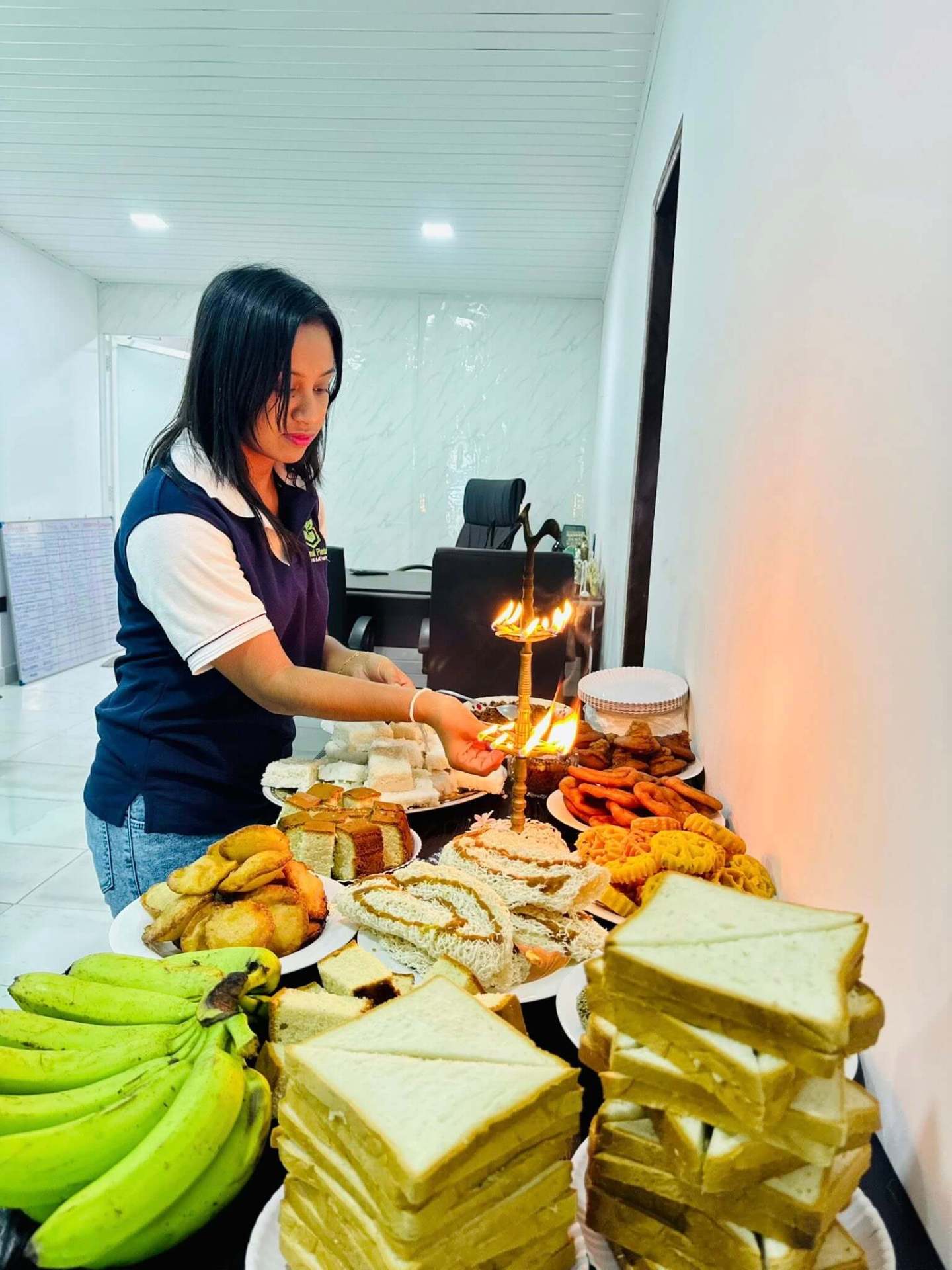 Team member at company event